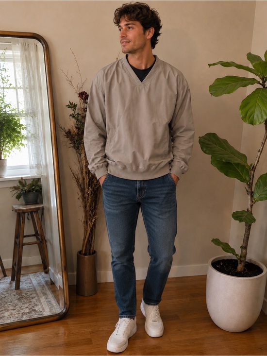 Other - Men's Light Gray Golf‎ Pullover Jacket